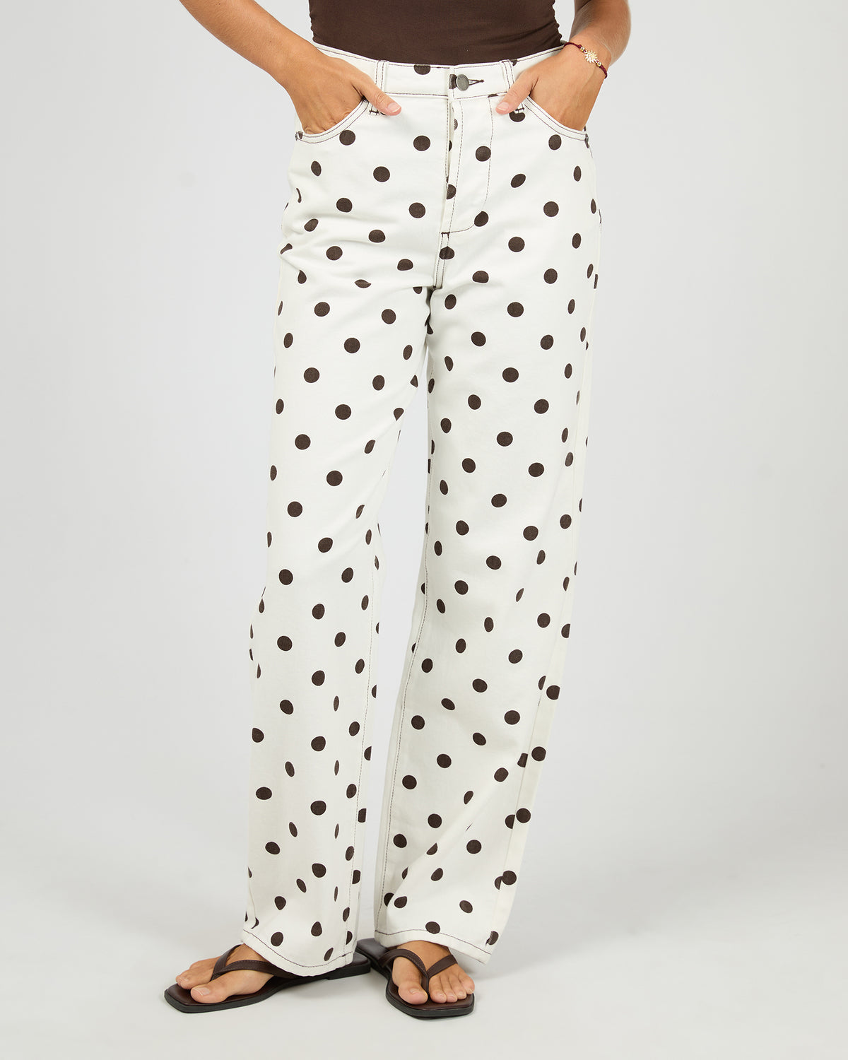 Zia Relaxed Straight - Polka Dot Spot