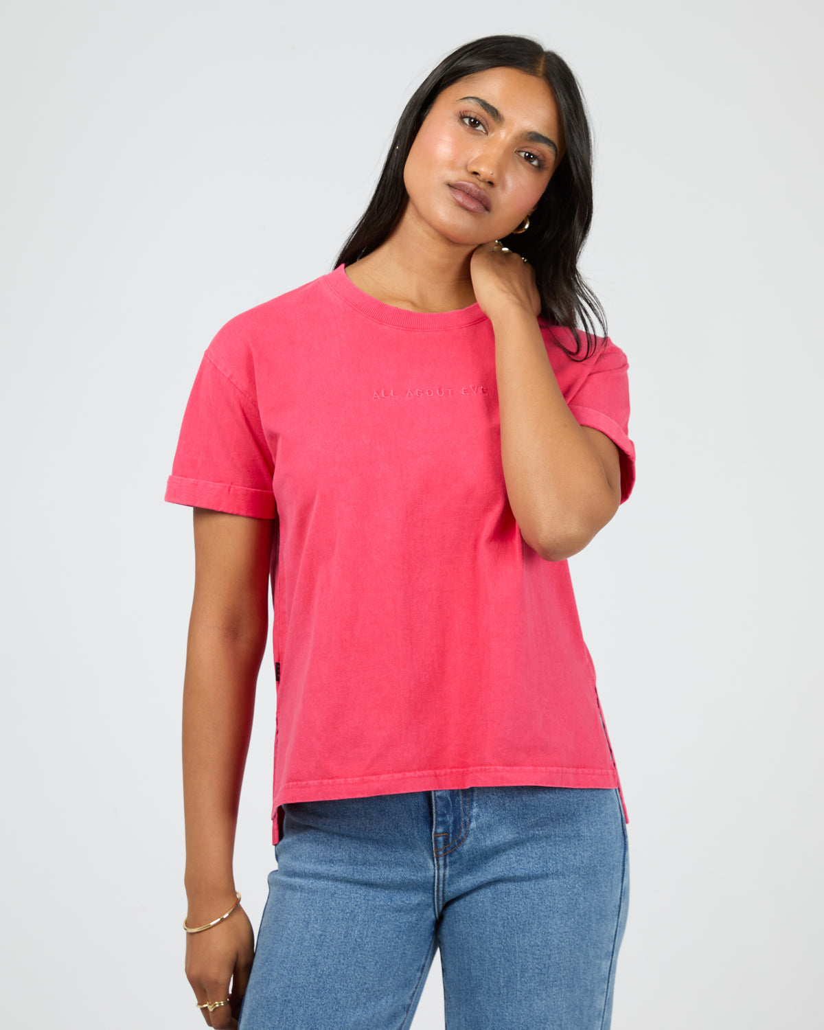Aae Washed Tee Berry