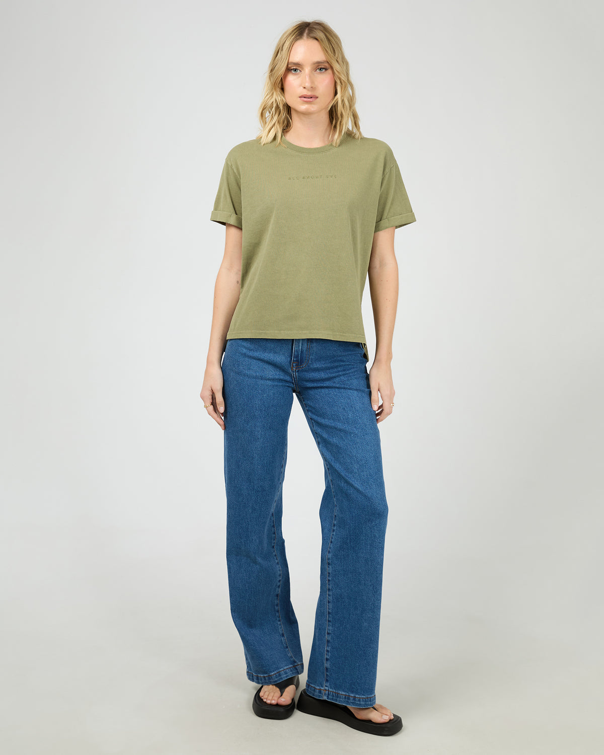 Aae Washed Tee Khaki