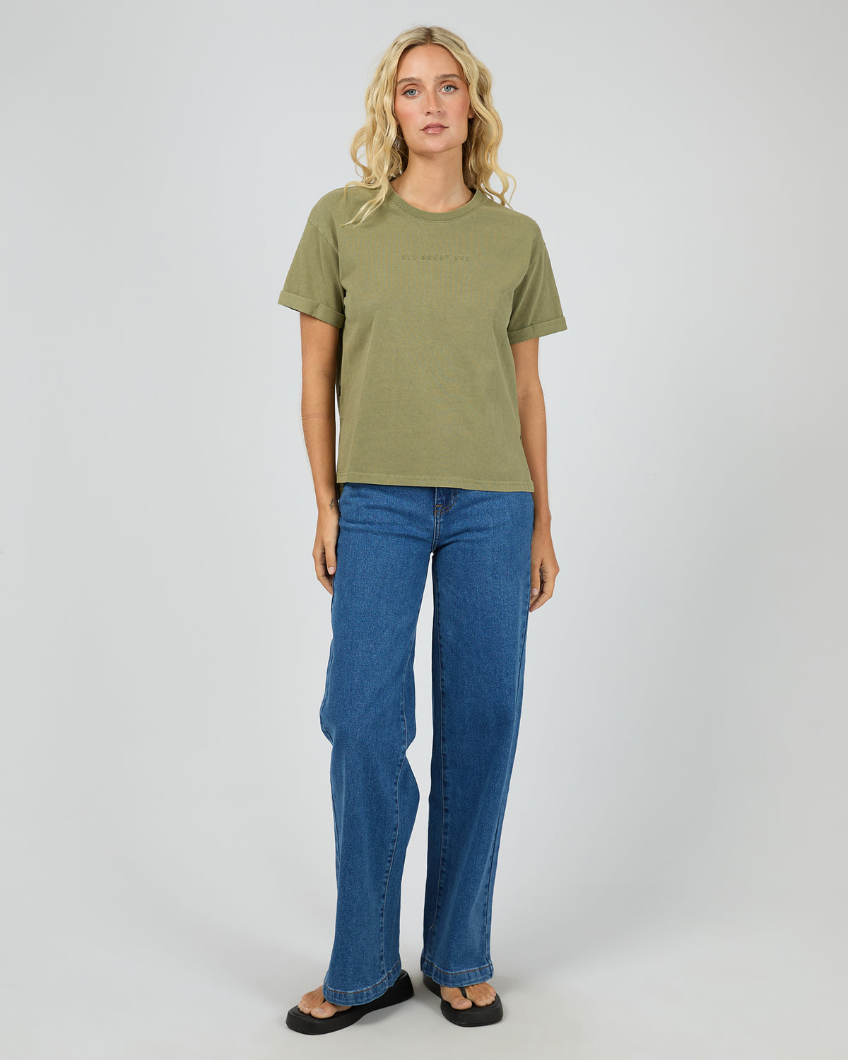 Aae Washed Tee Khaki