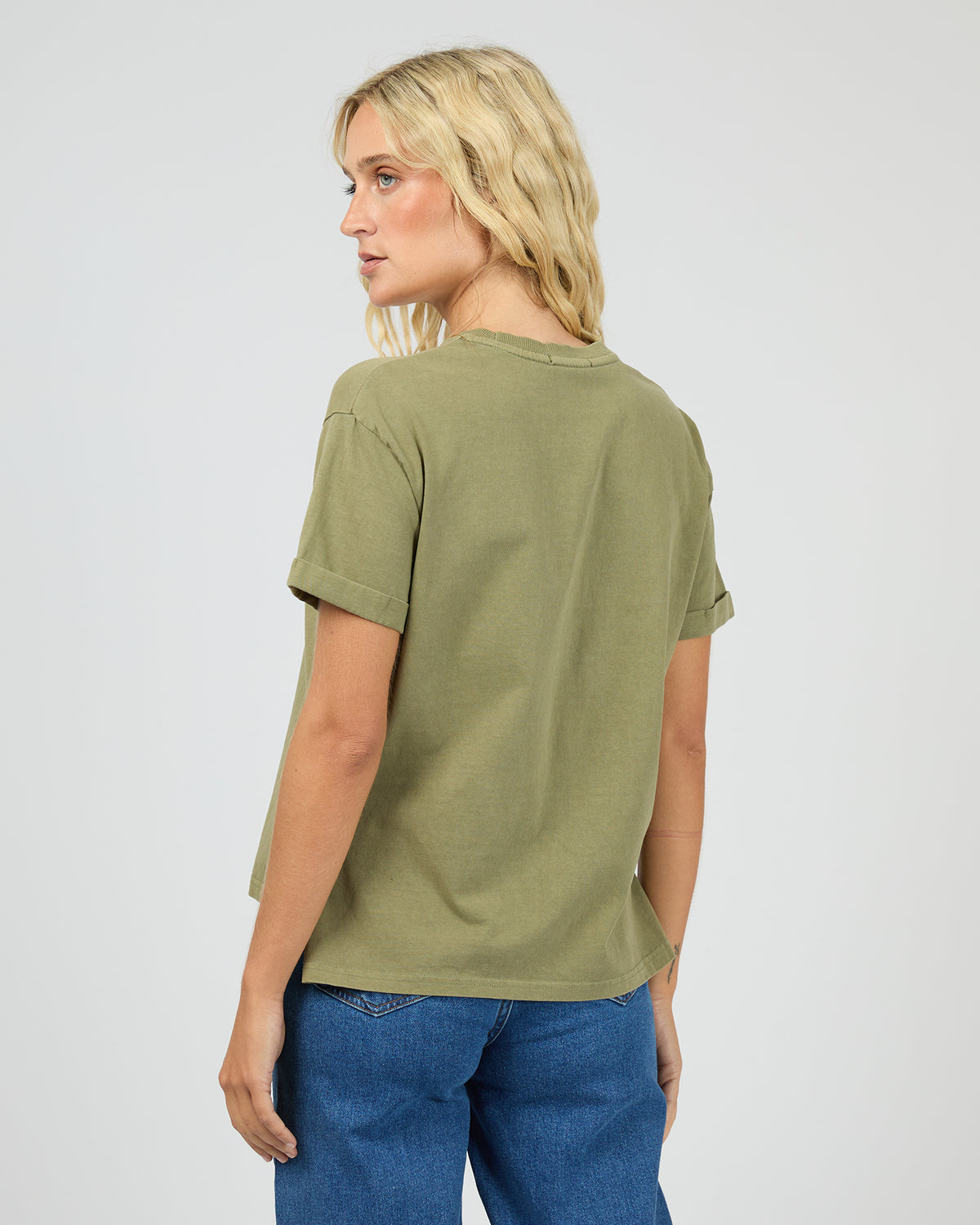 Aae Washed Tee Khaki