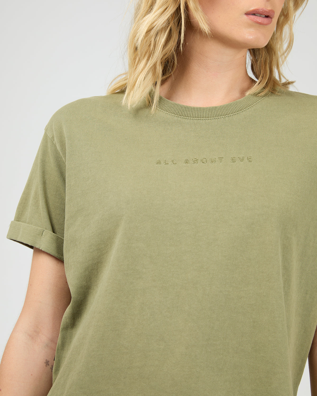 Aae Washed Tee Khaki