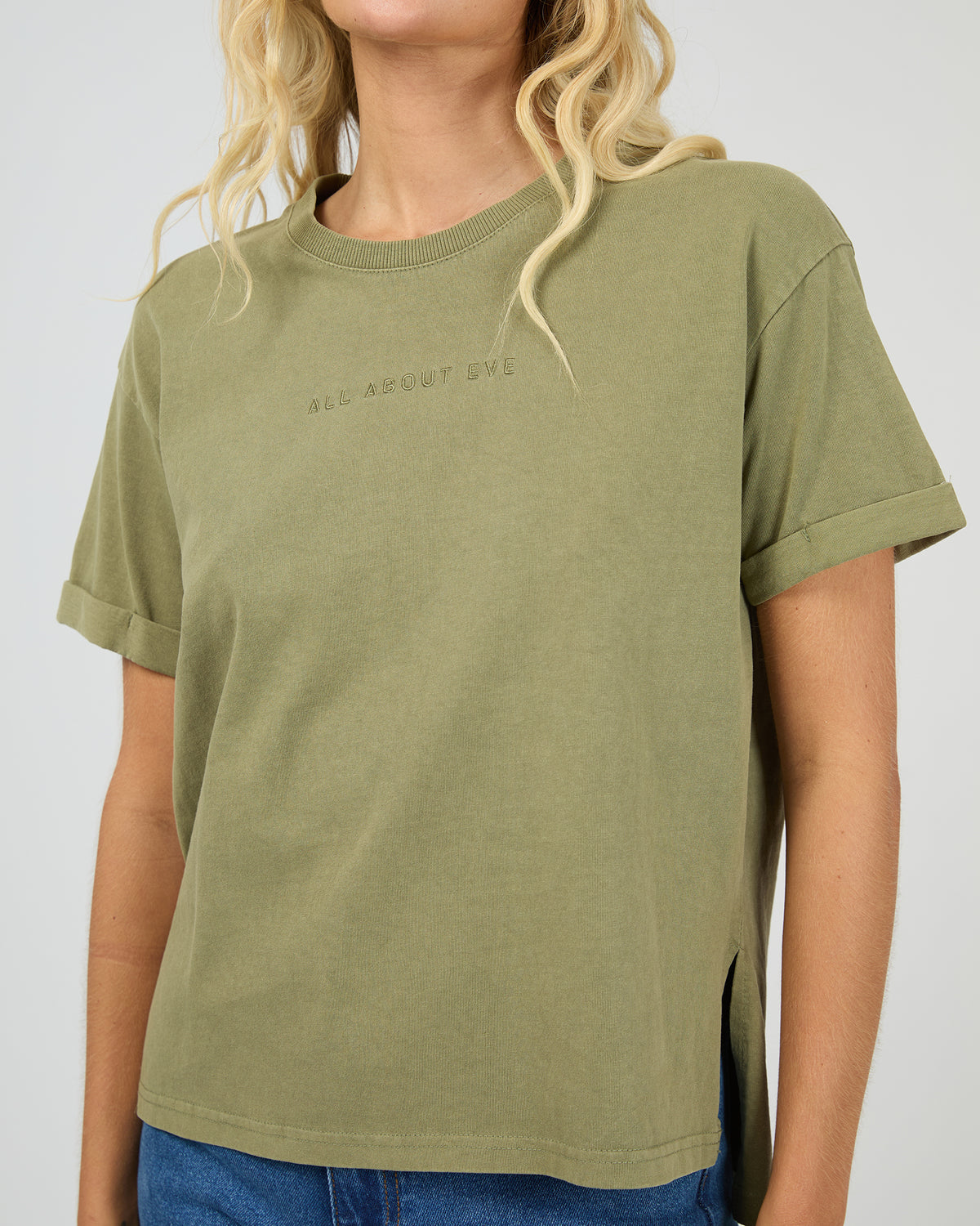 Aae Washed Tee Khaki