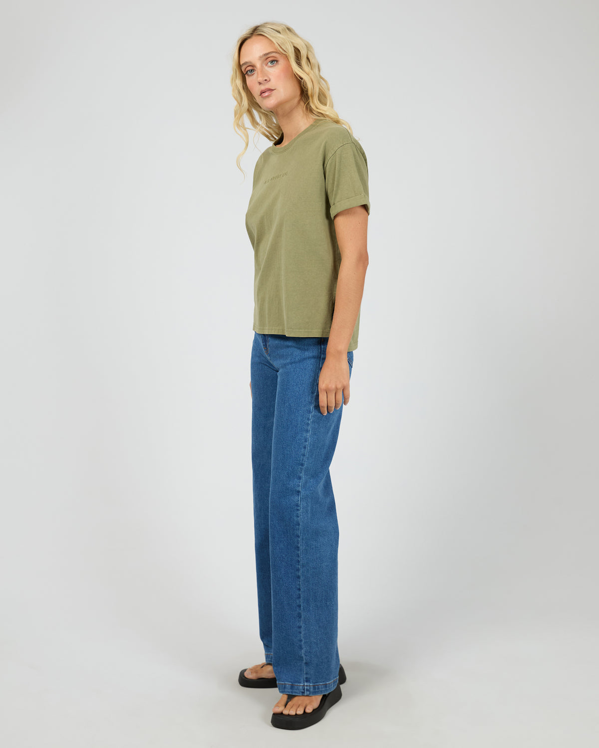 Aae Washed Tee Khaki