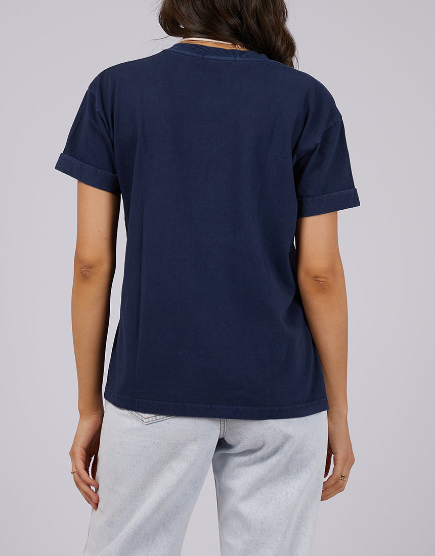 Aae Washed Tee Navy