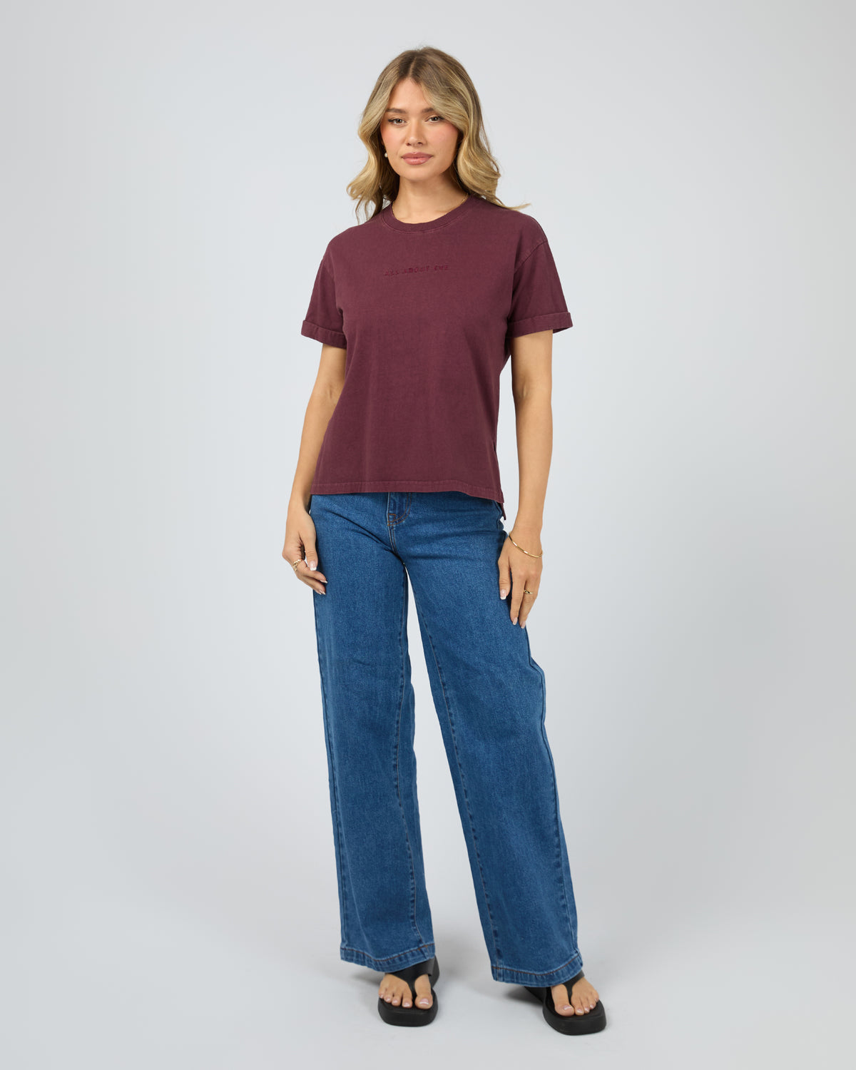 Aae Washed Tee Wine