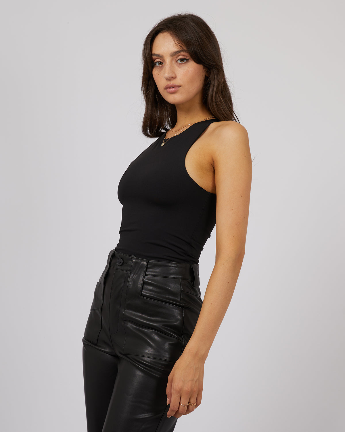 Eve Staple Bodysuit Black