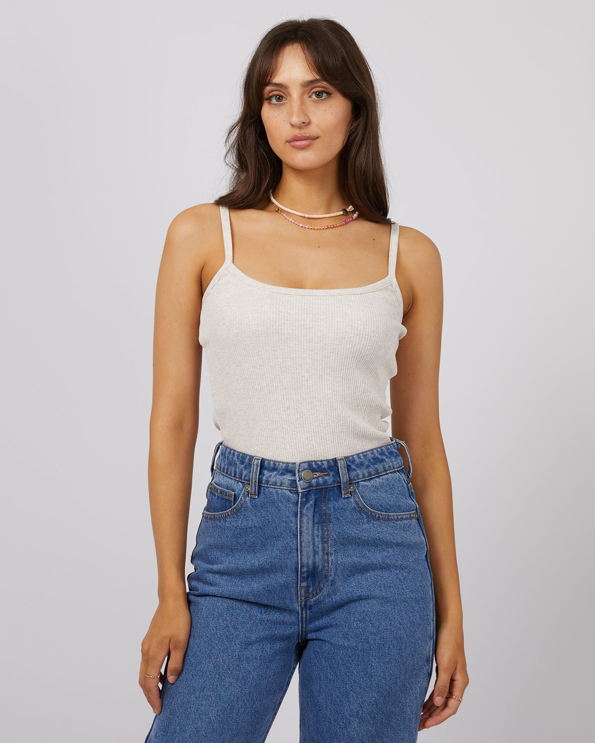 Eve Baby Rib Cami Otmeal