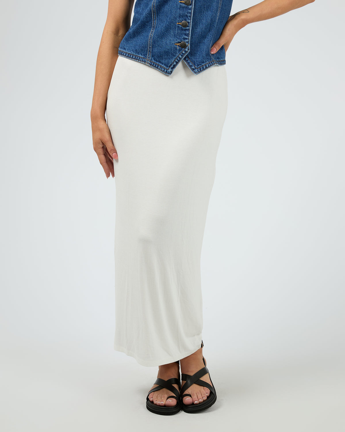 Eve Every Day Maxi Skirt Vintage White