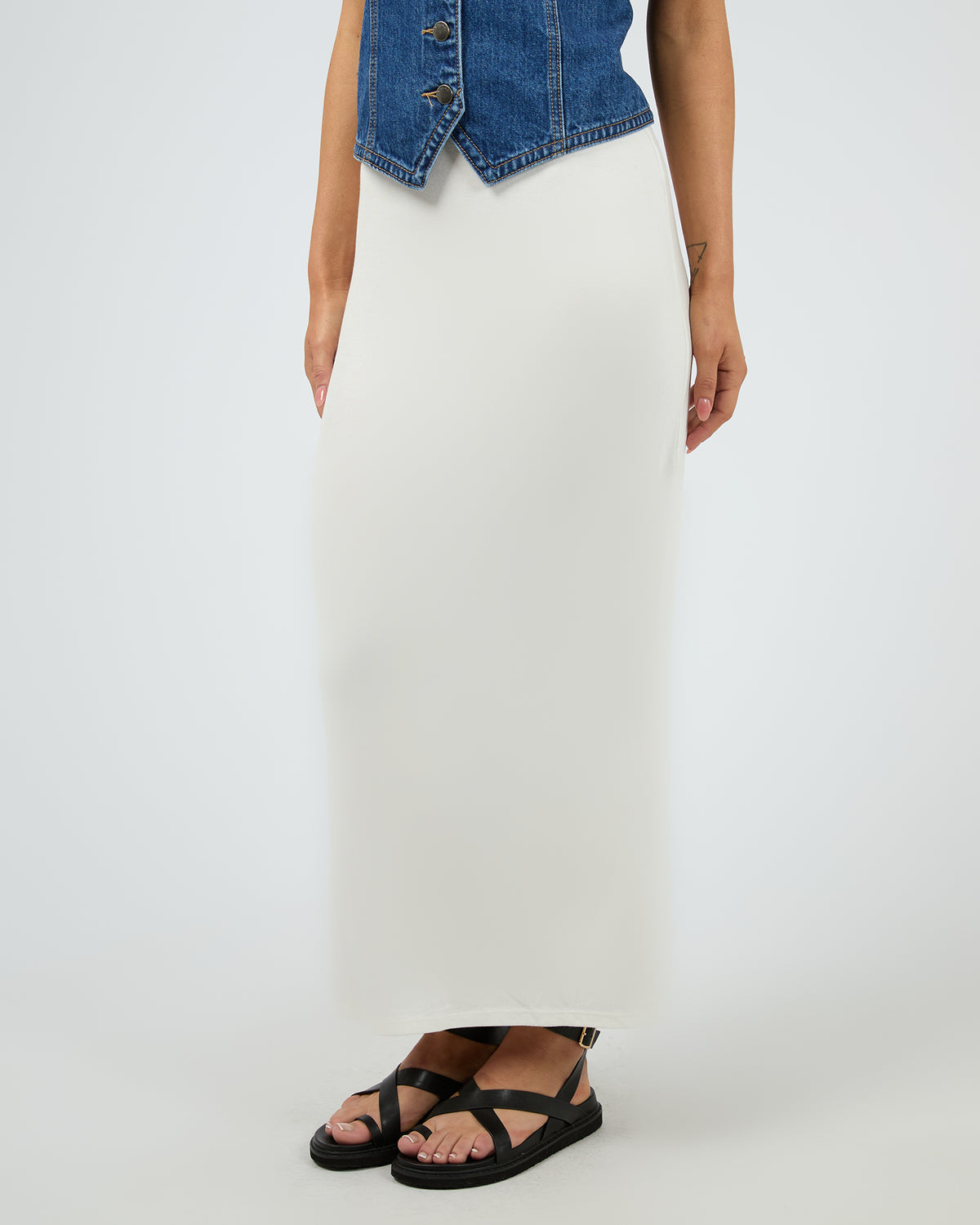 Eve Every Day Maxi Skirt Vintage White