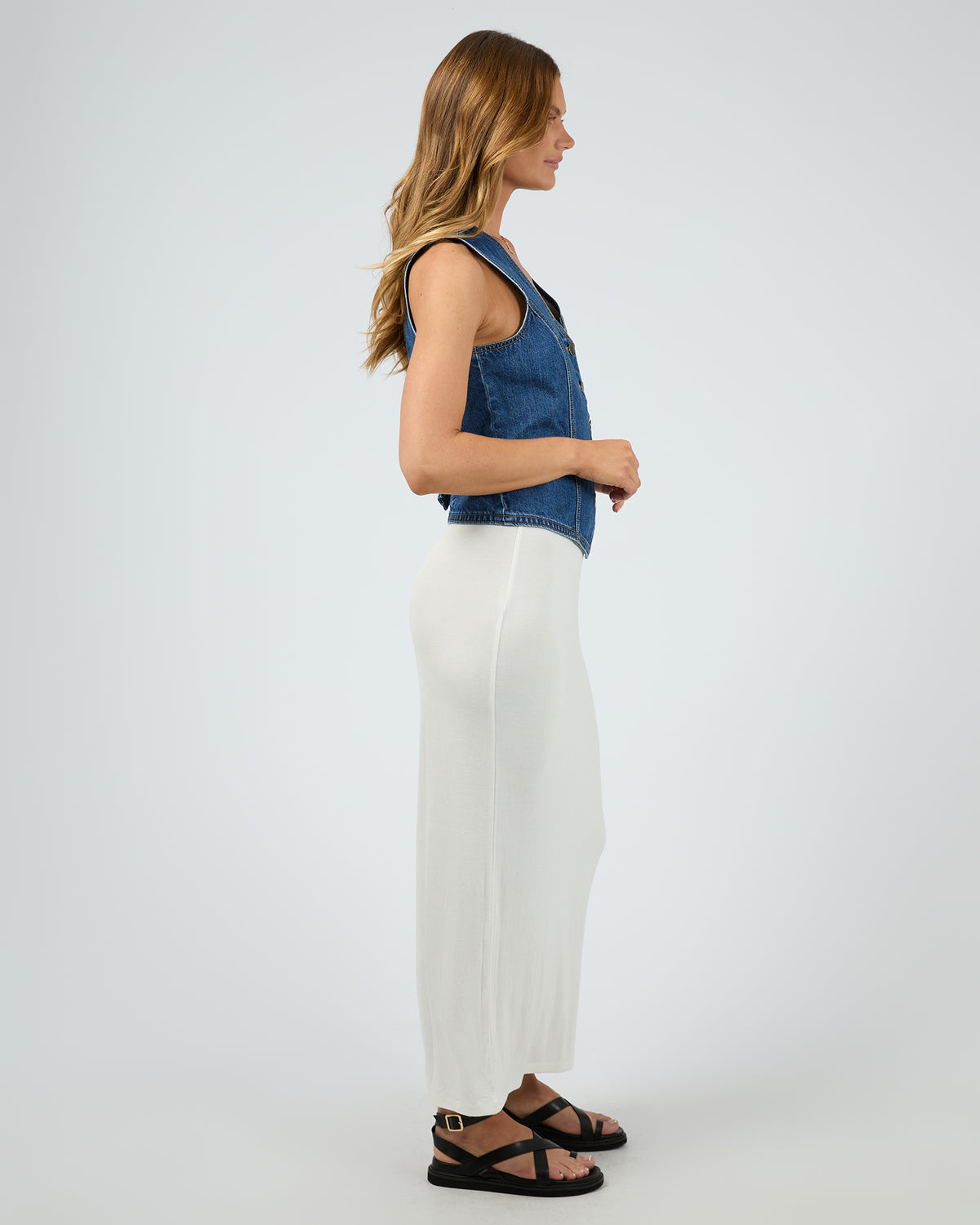 Eve Every Day Maxi Skirt Vintage White