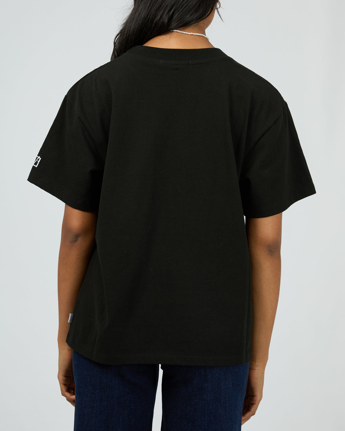 Eve Basic Monogram Tee Black