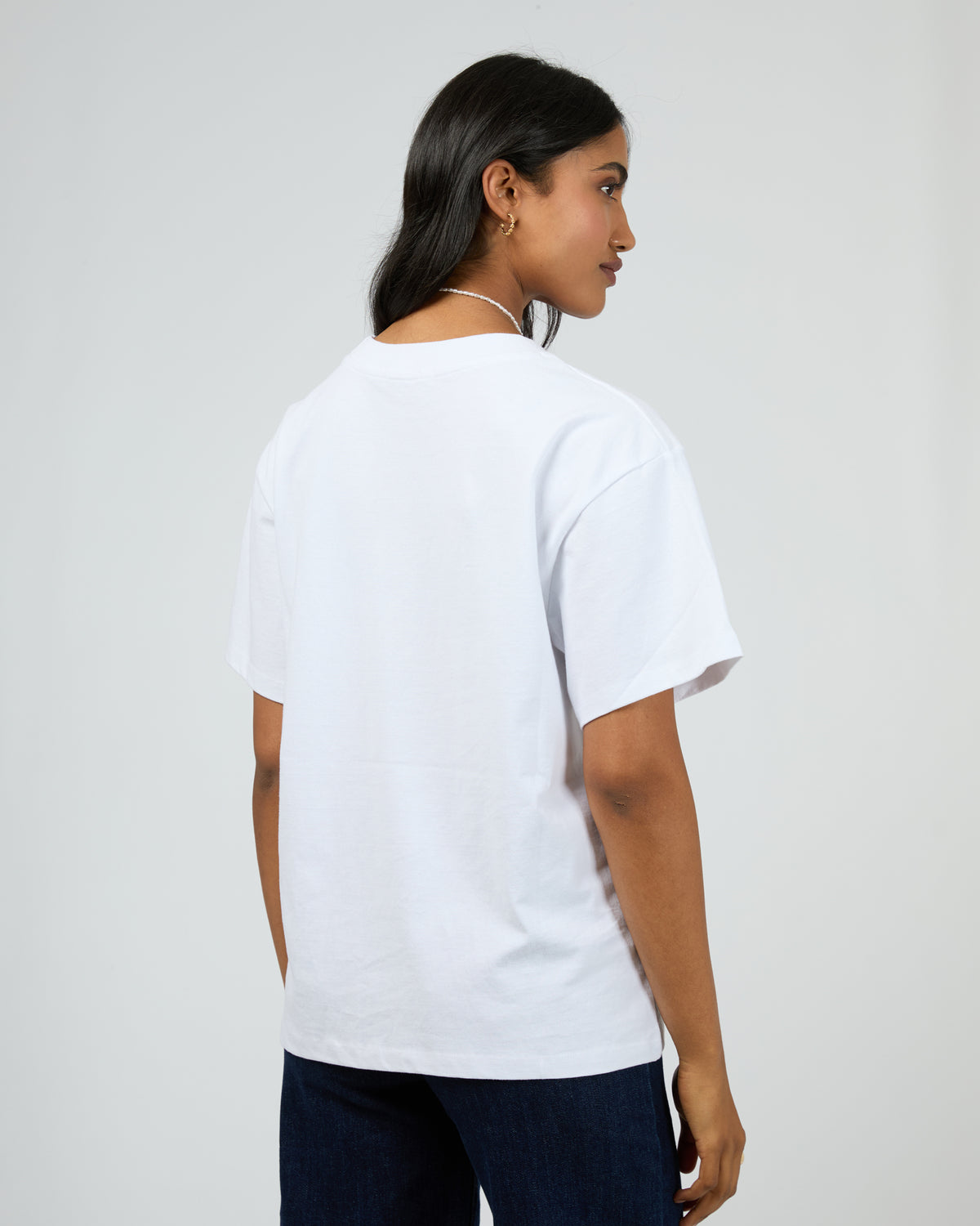 Eve Basic Monogram Tee White