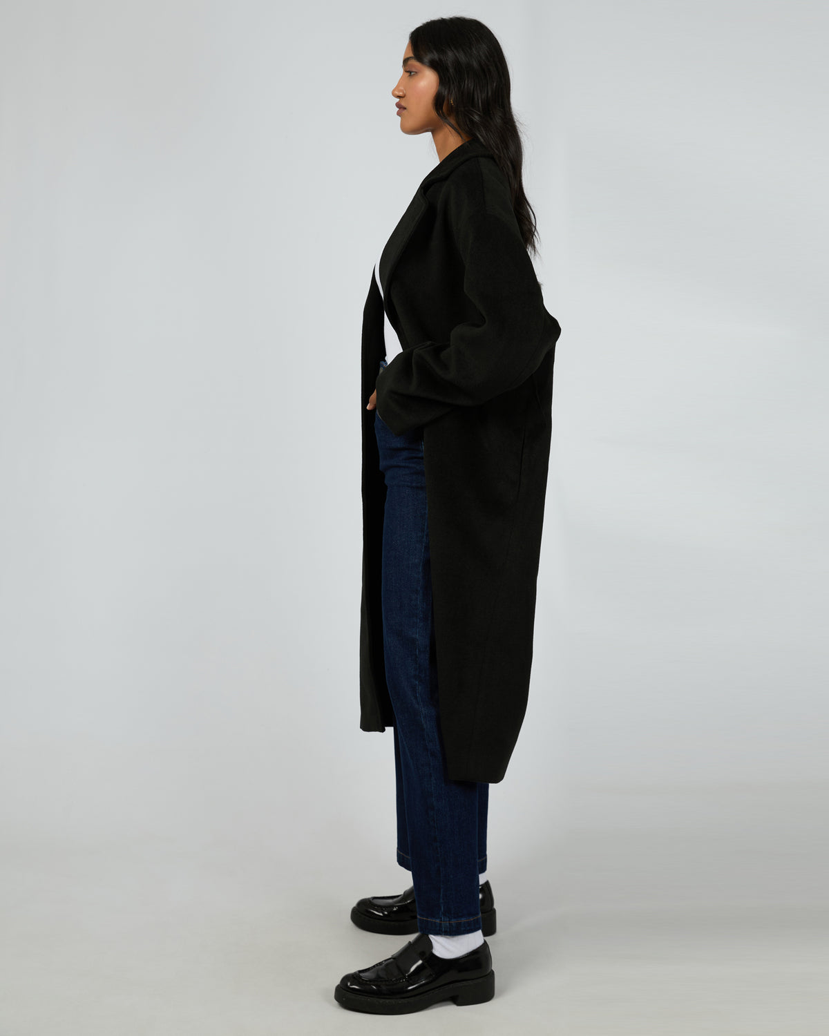 Eve Luxe Basic Coat Black