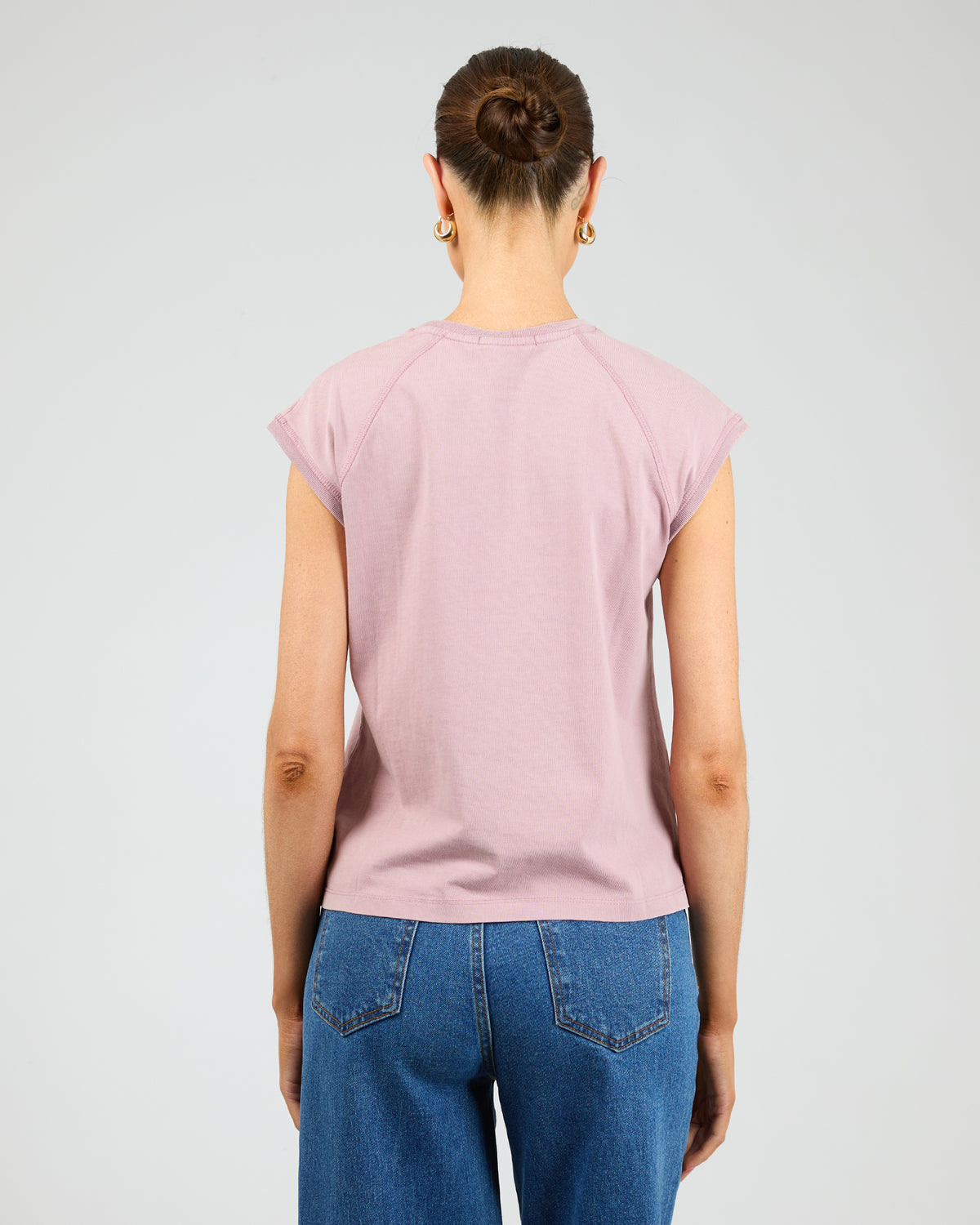 Washed Raglan Tee Quartz Pink