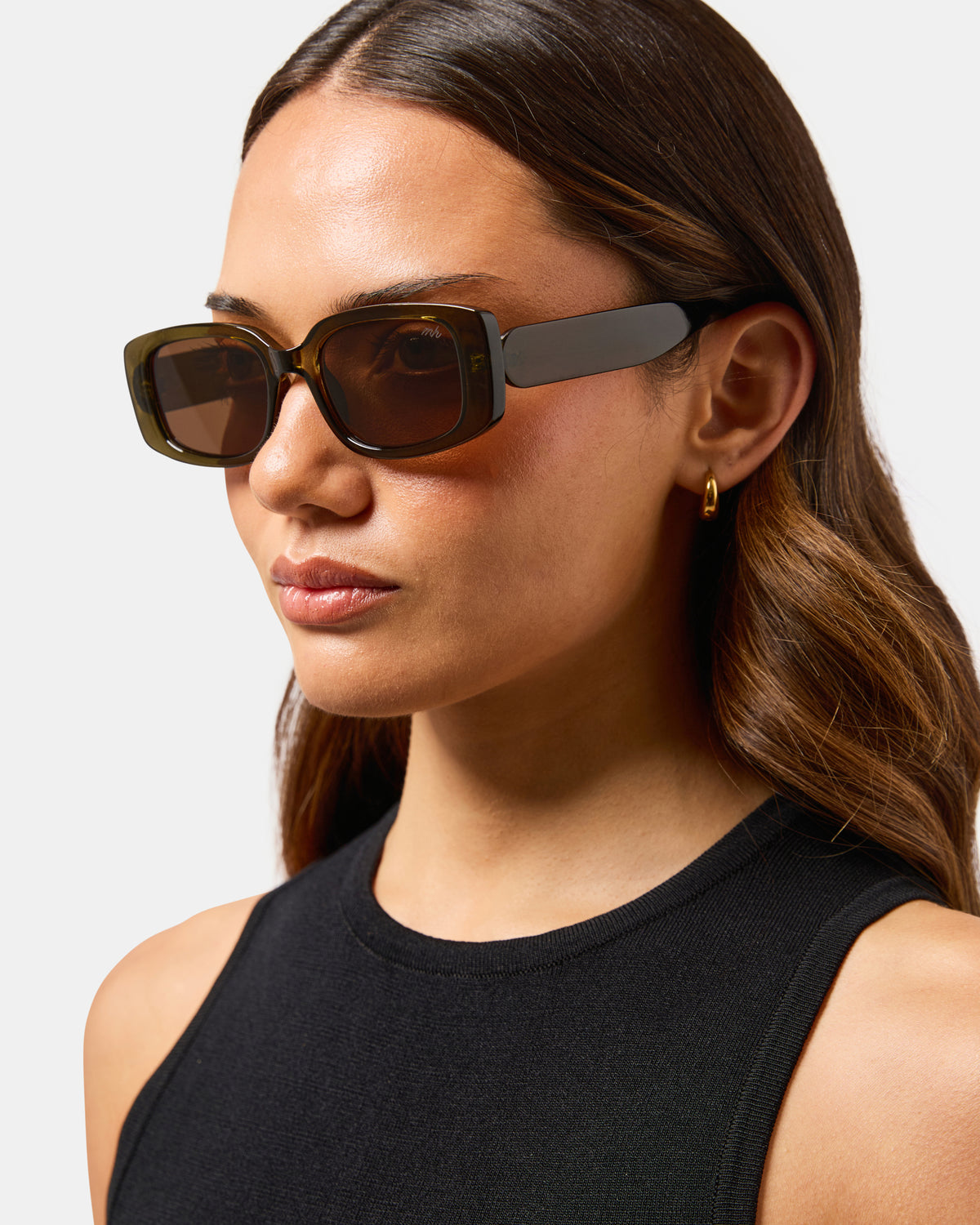 Freja Sunglasses Cry Green/Brown