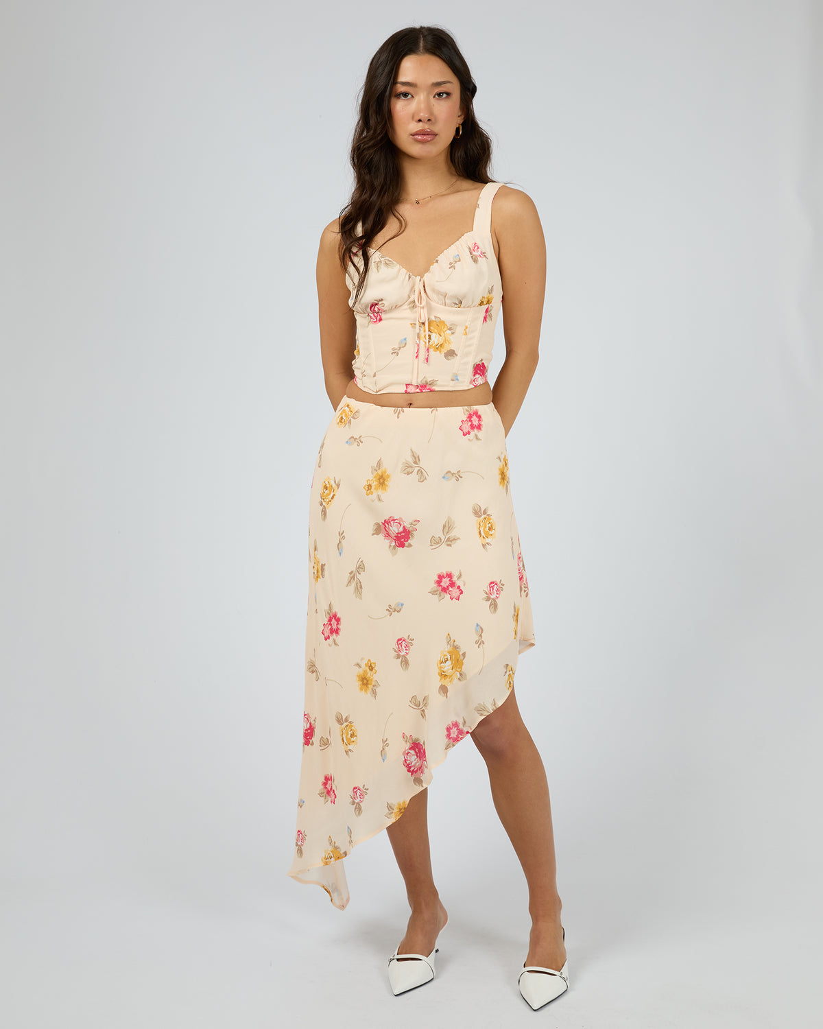 Madelyn Print Asymetric Skirt