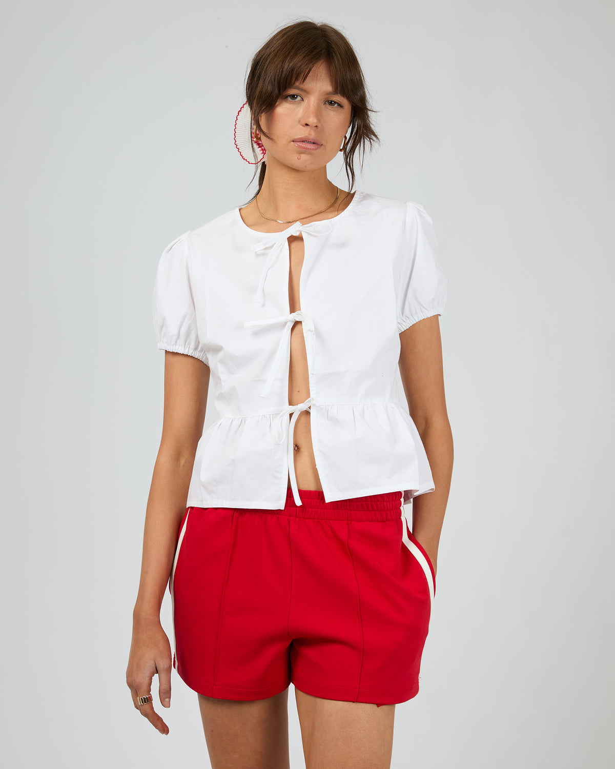 Elara Blouse Top White