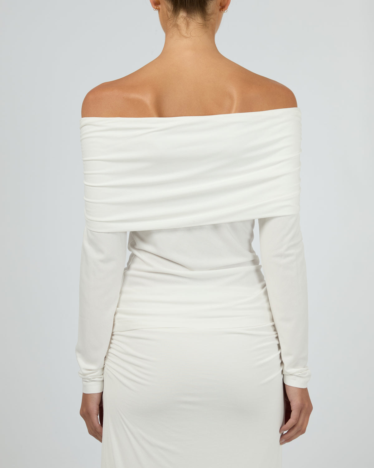 Luxe Off The Shoulder Top Vintage White