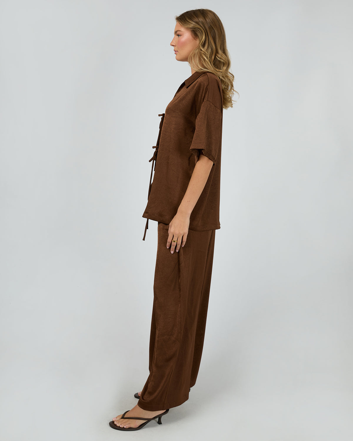 Gabriel Button Up Shirt Brown