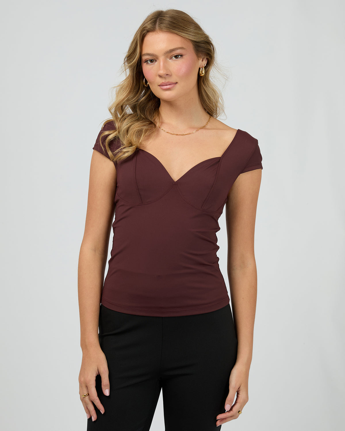 Hattie Top Burgandy