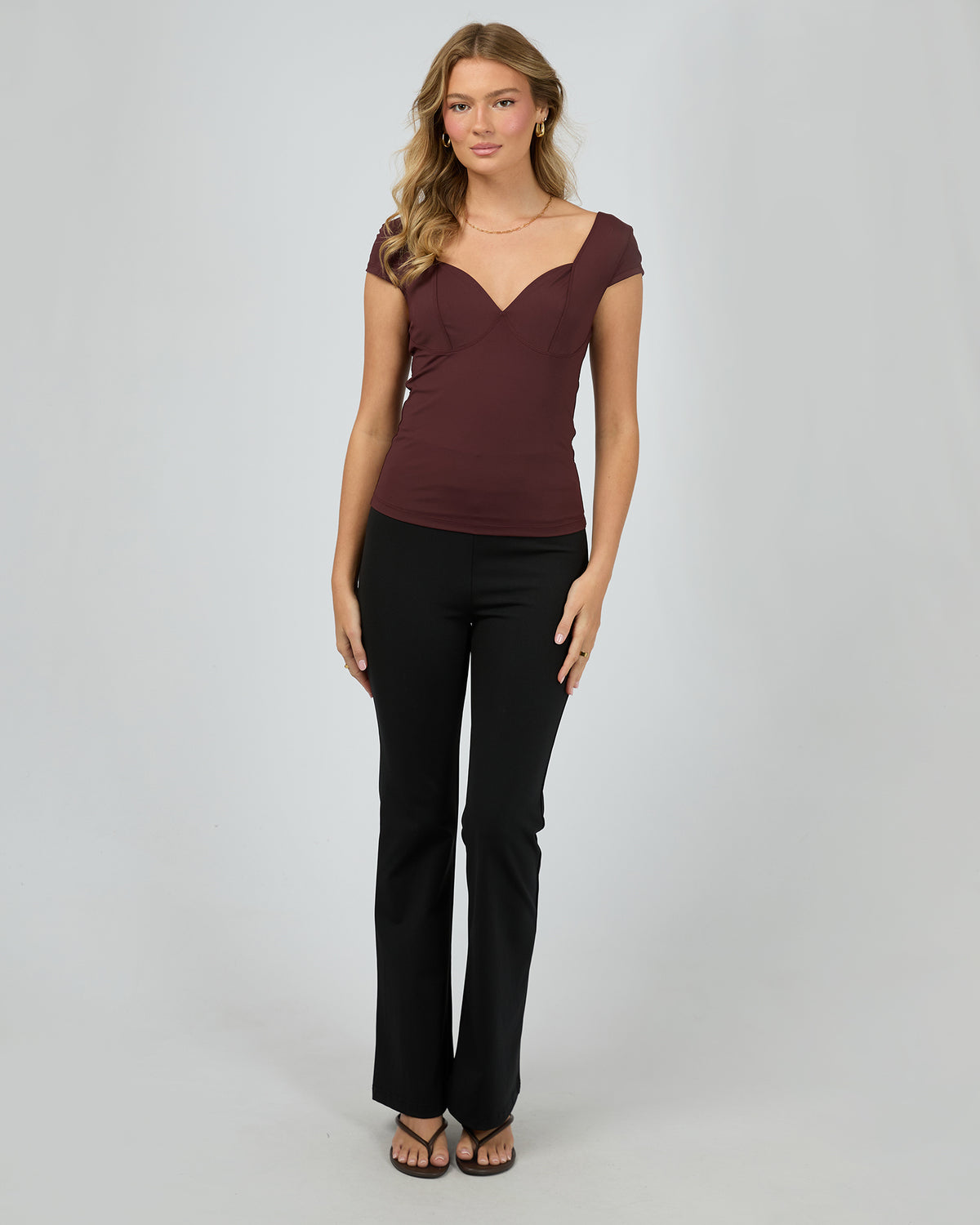 Hattie Top Burgandy