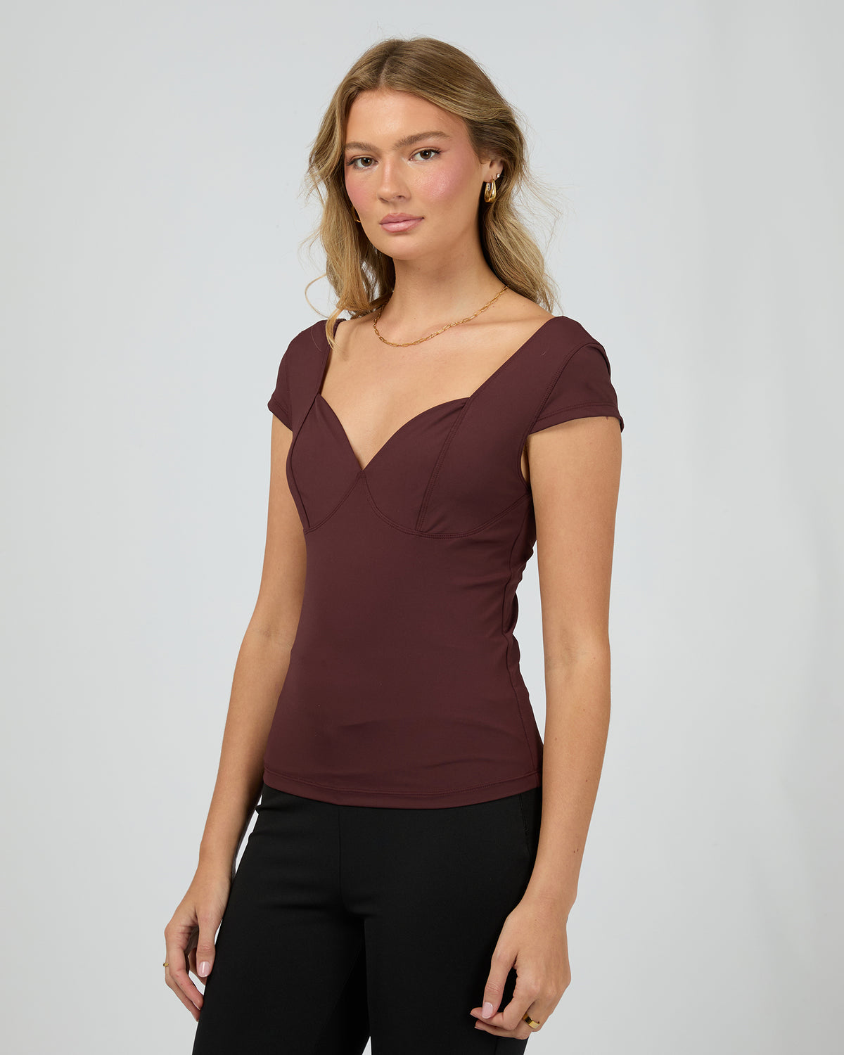 Hattie Top Burgandy