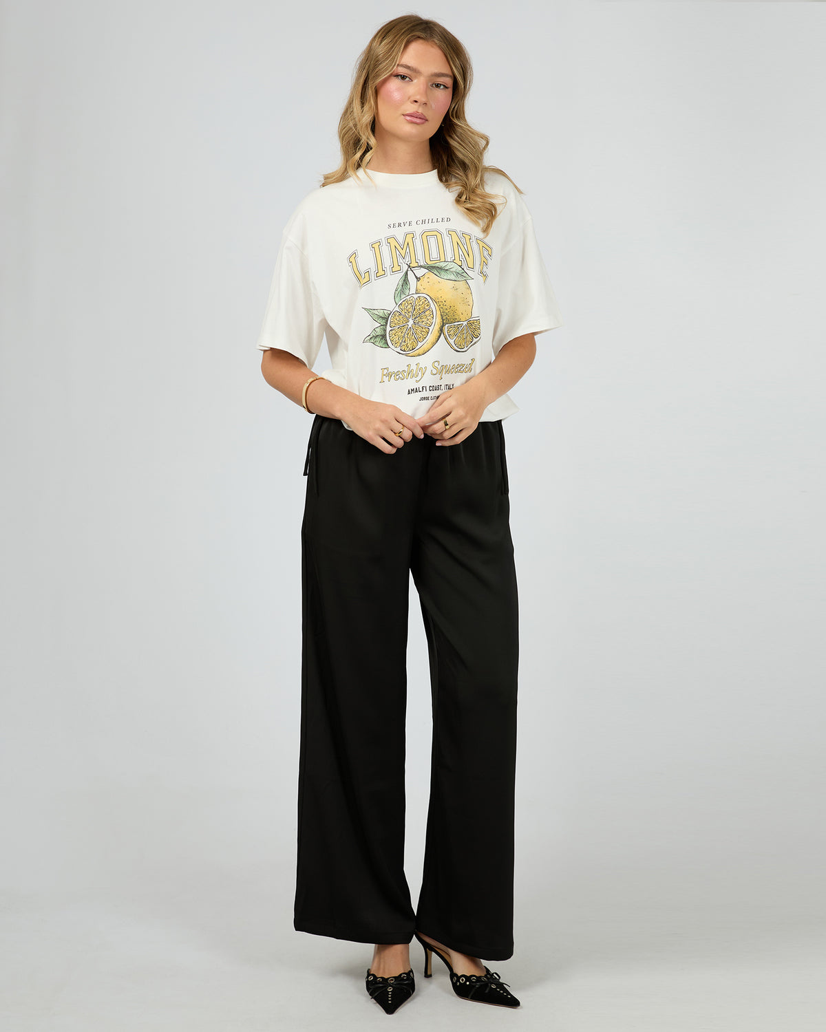 Limone Tee Vintage White