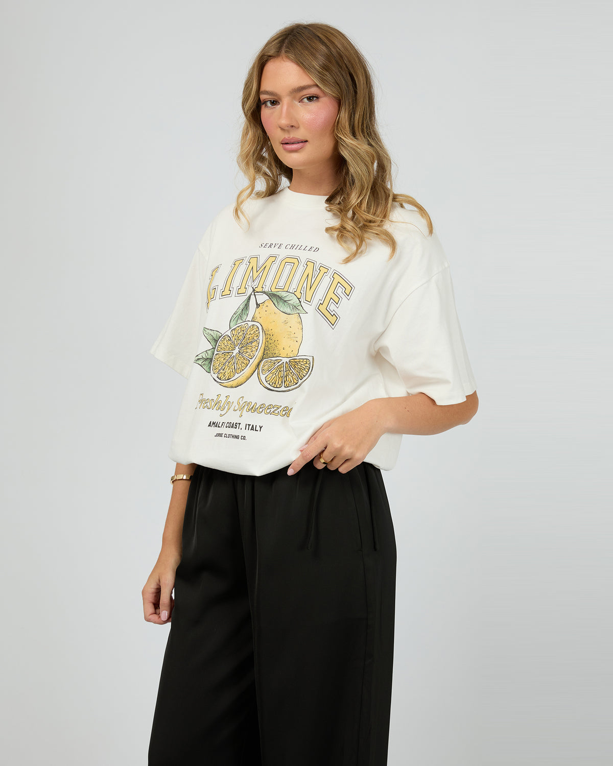 Limone Tee Vintage White