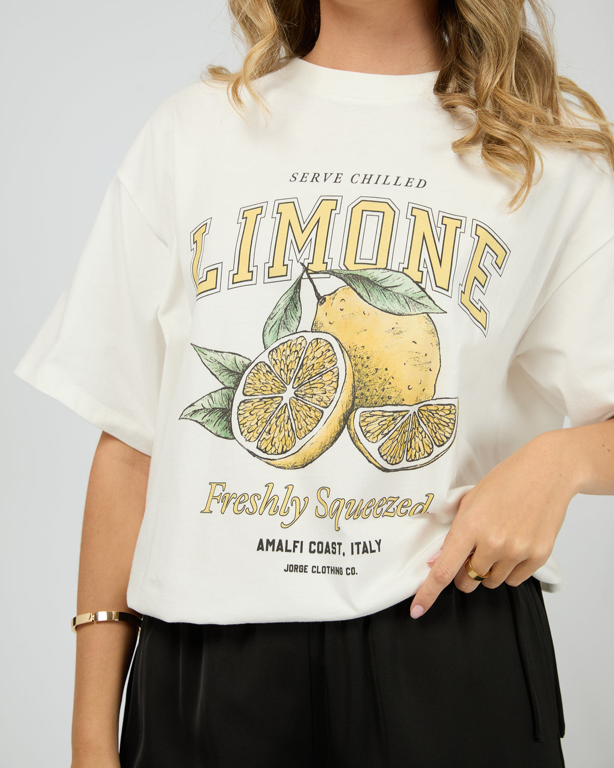 Limone Tee Vintage White
