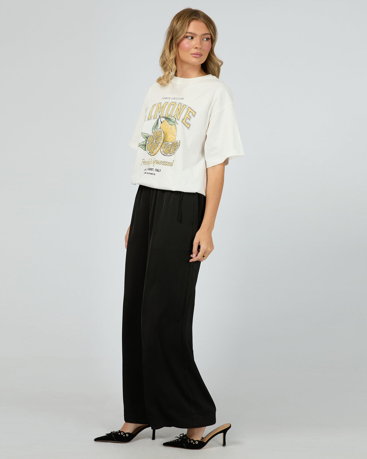 Limone Tee Vintage White