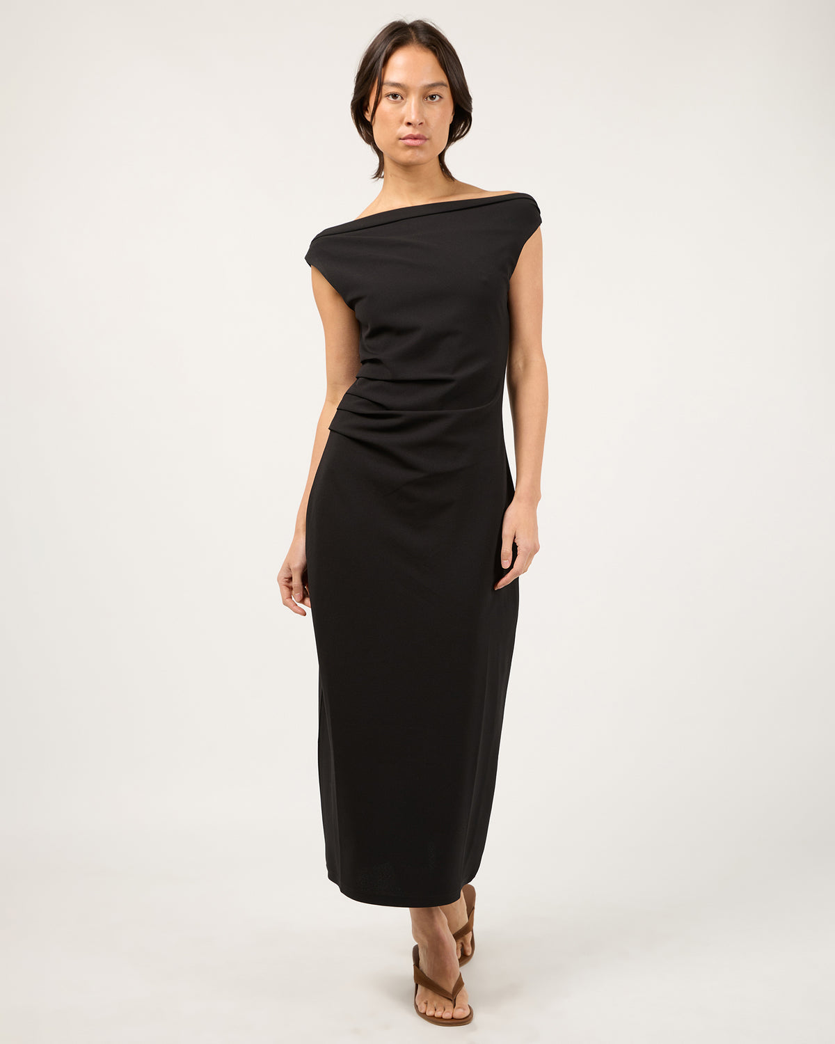 Ivy Off Shoulder Maxi Dress Black