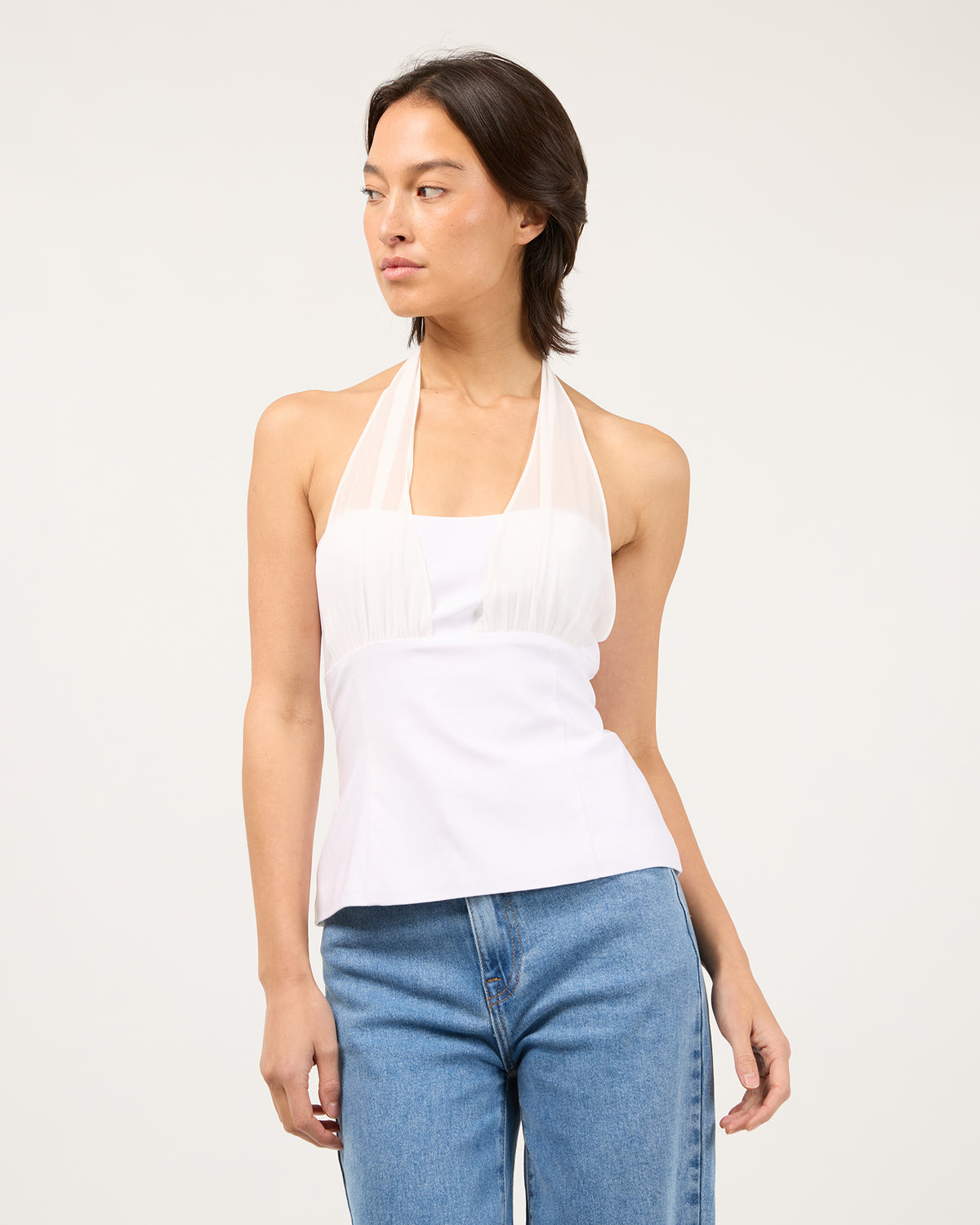Remy Bustier White