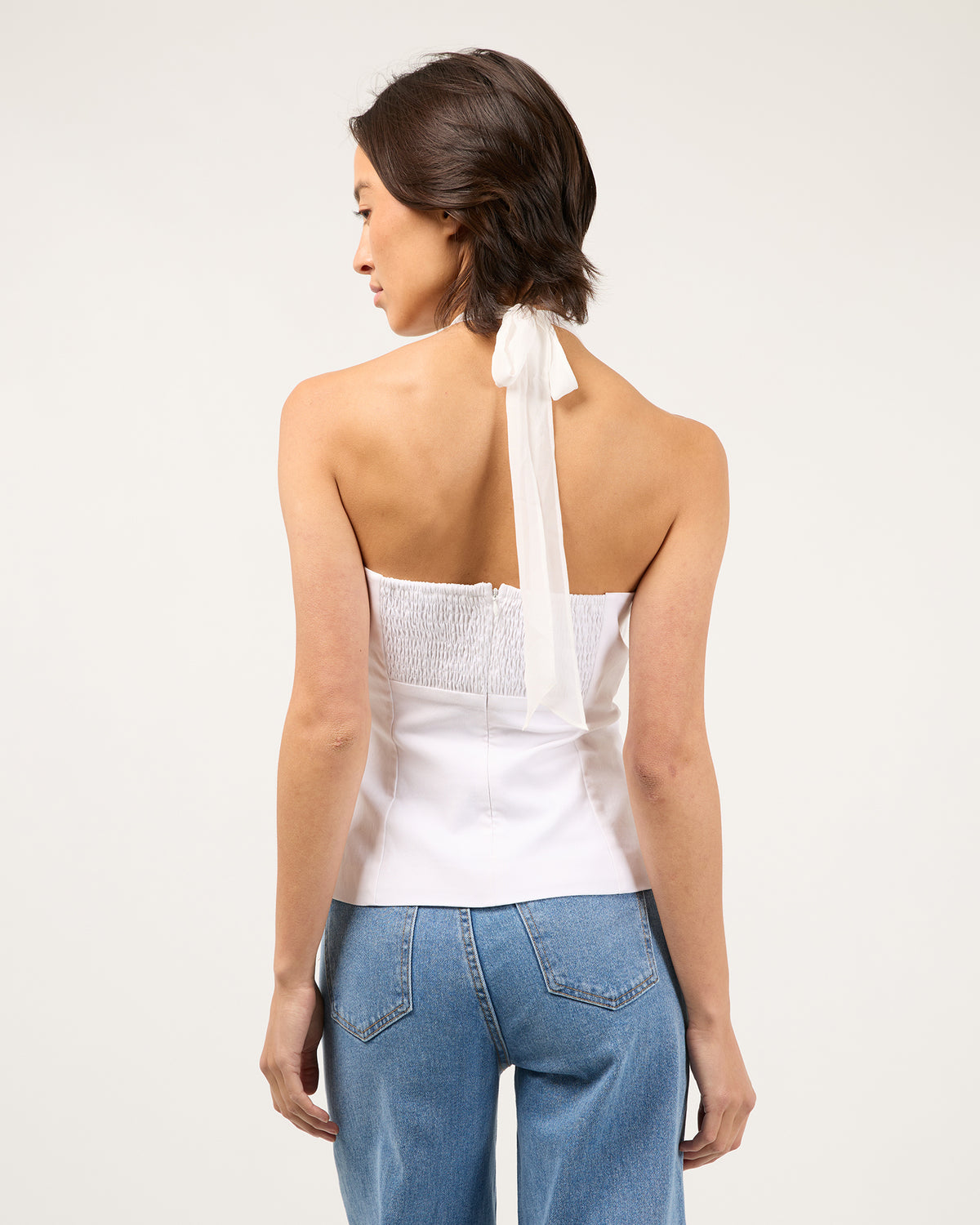 Remy Bustier White