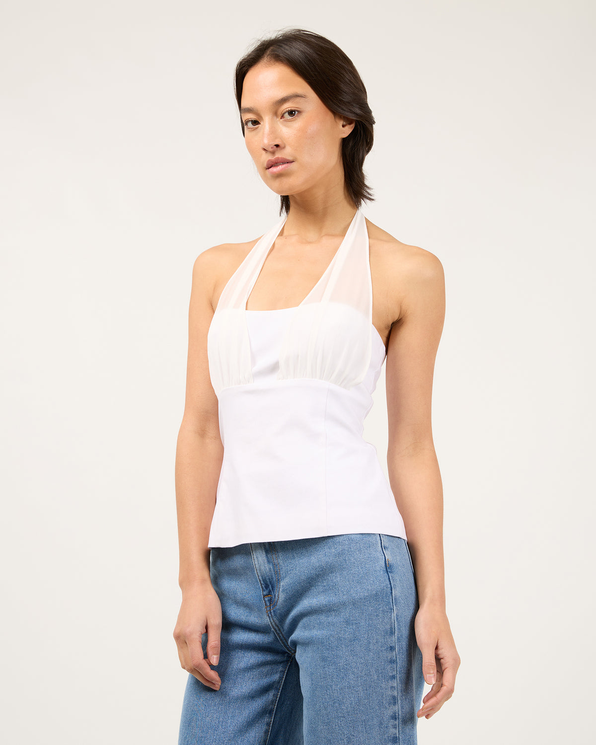 Remy Bustier White