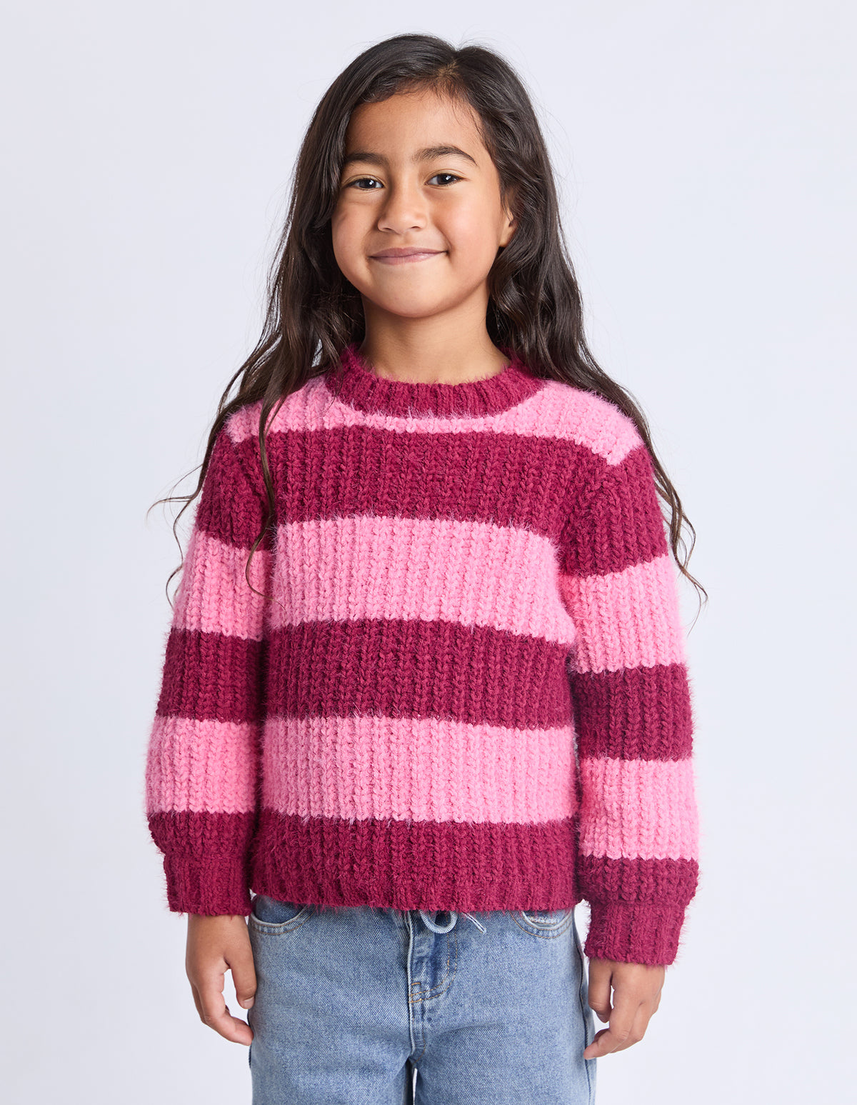 Kids Daria Knit Jumper Cranberry