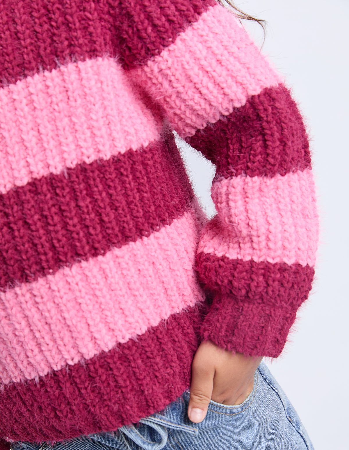 Kids Daria Knit Jumper Cranberry