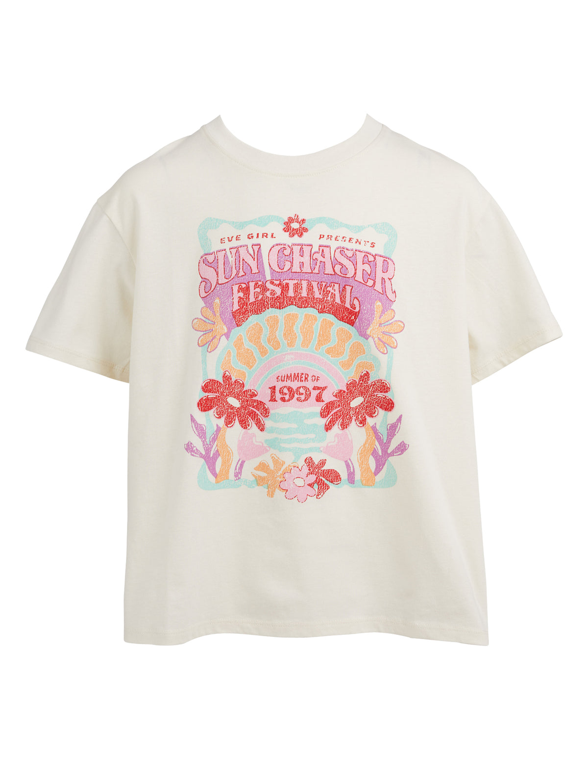 Teen Sun Chaser Tee Vintage White