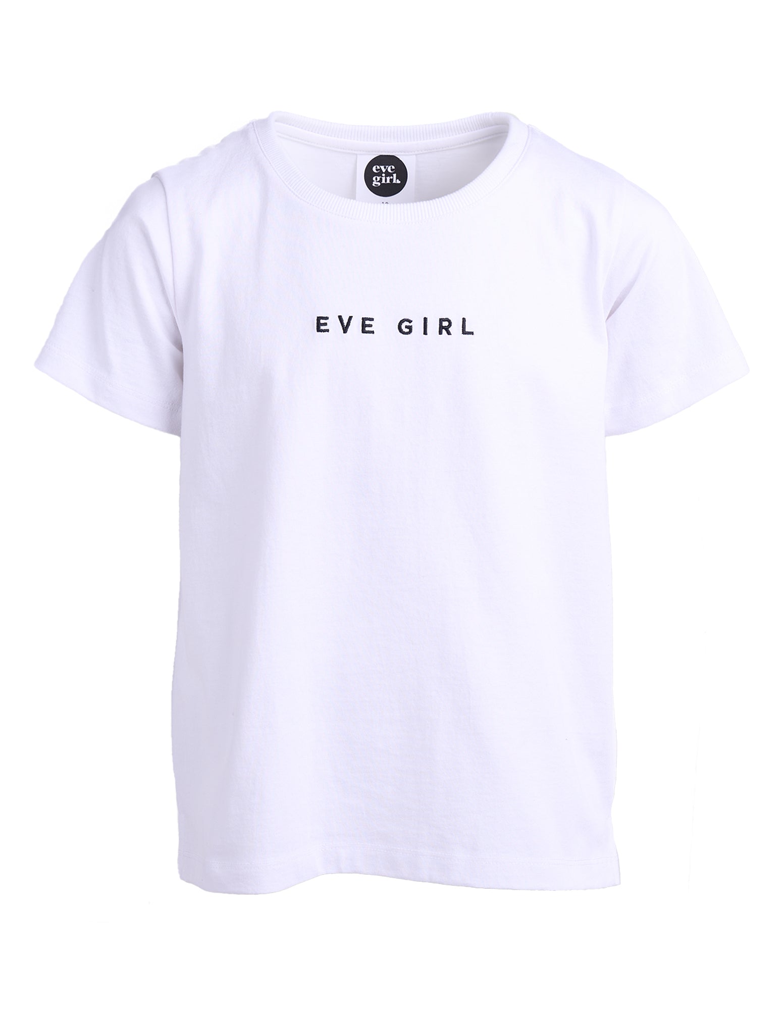 Teen Eve Girl Washed Tee White