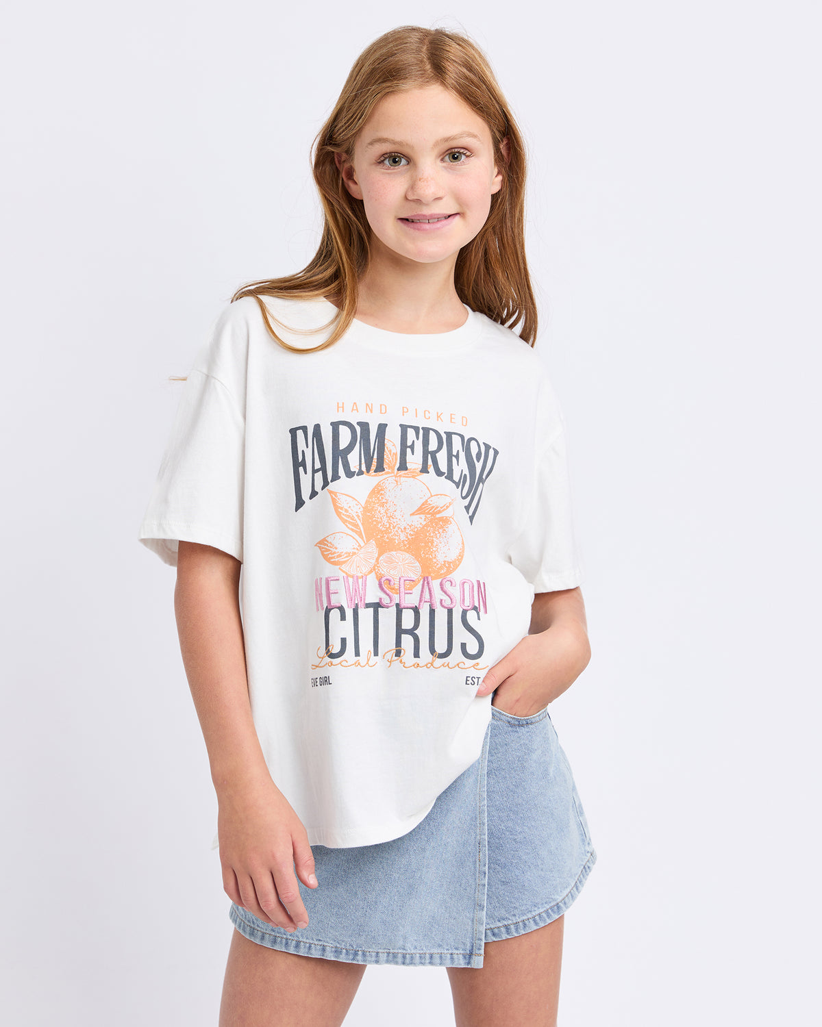 Teen New Season Relaxed Tee Vintage White