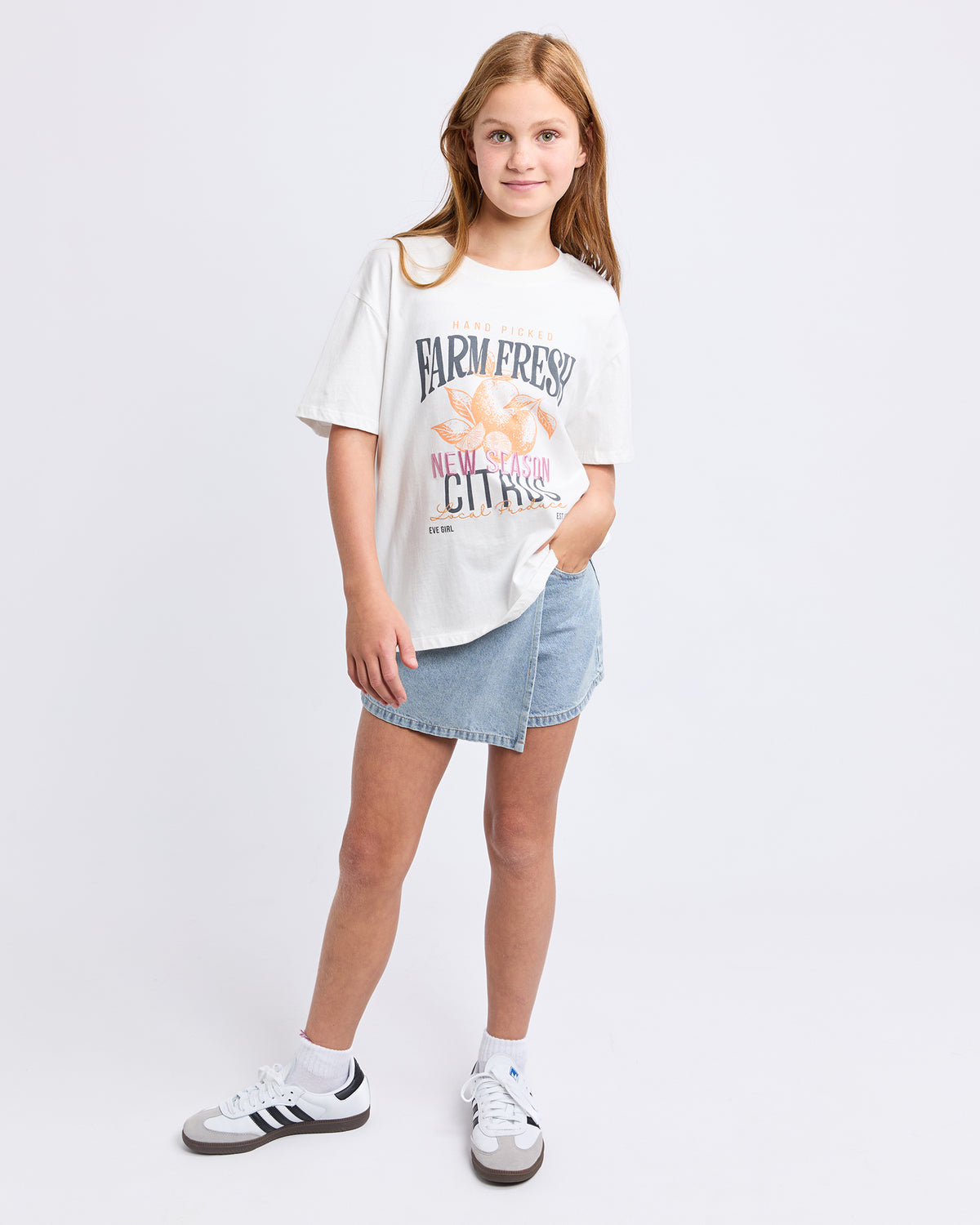 Teen New Season Relaxed Tee Vintage White