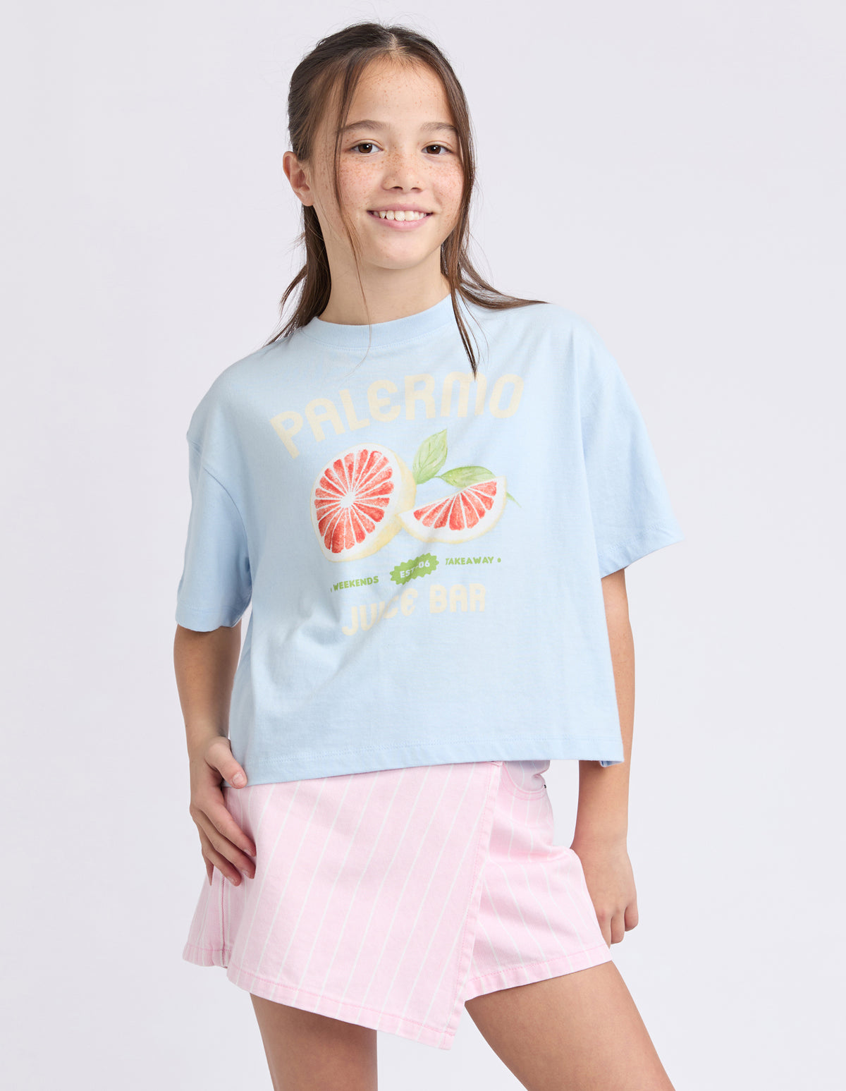 Teen Palermo Tee Light Blue