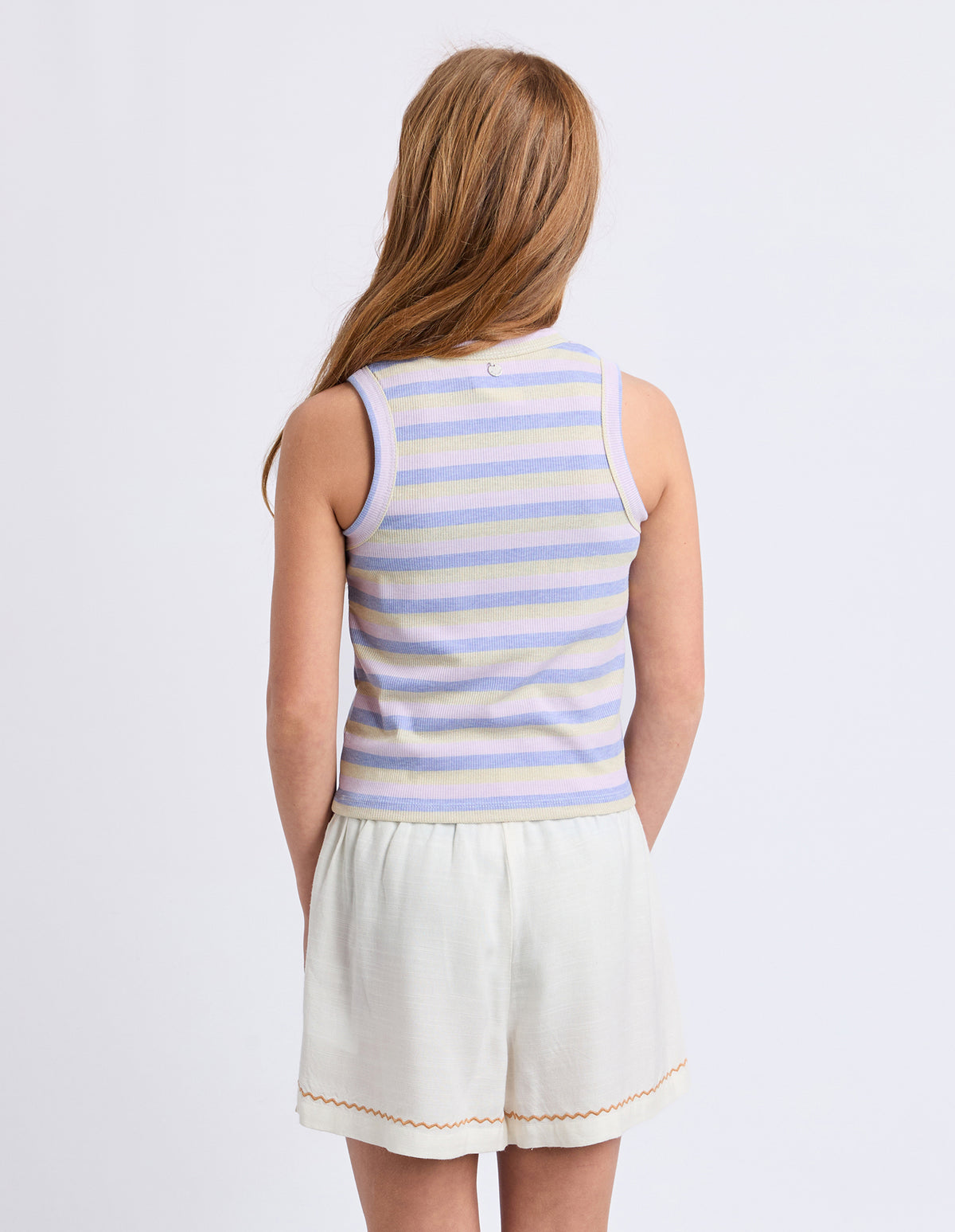 Teen Callie Rib Tank Purple