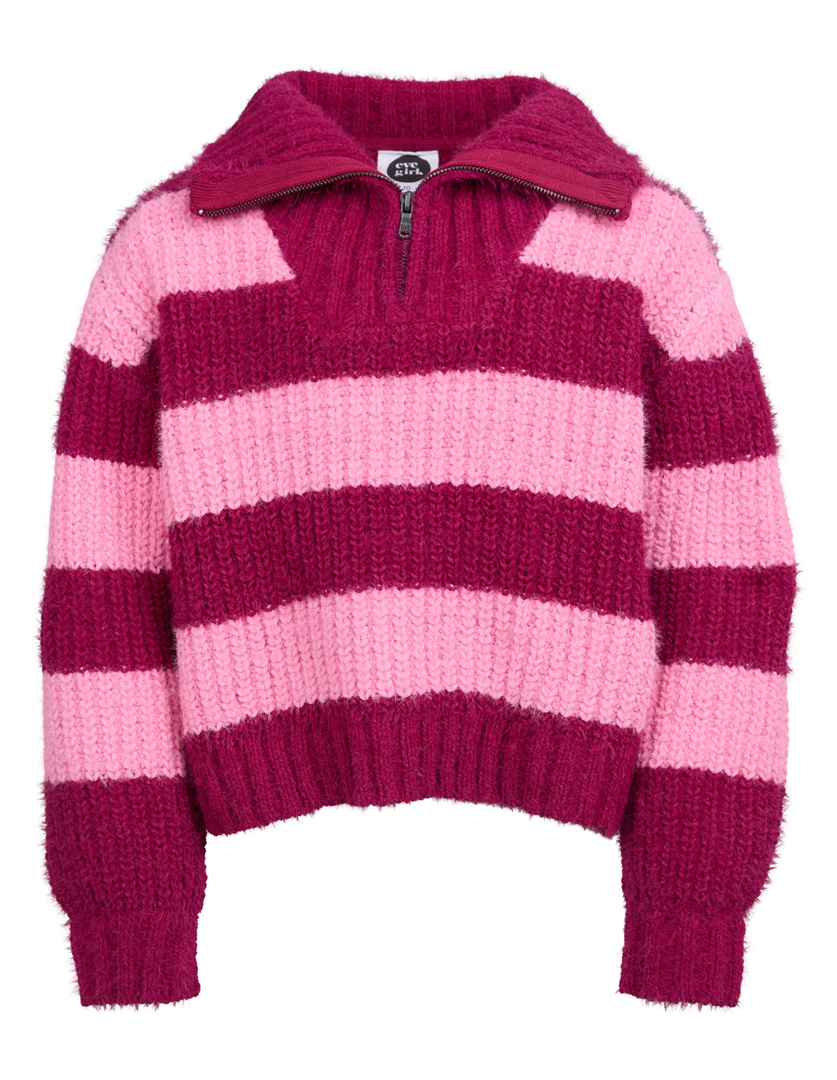 Teen Daria 1/4 Zip Knit Cranberry