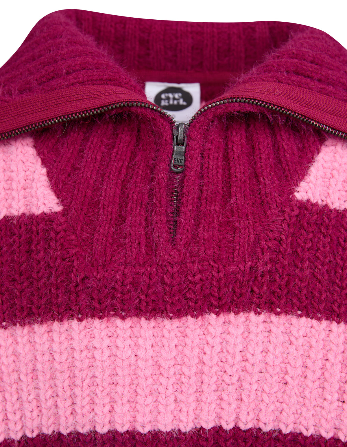 Teen Daria 1/4 Zip Knit Cranberry