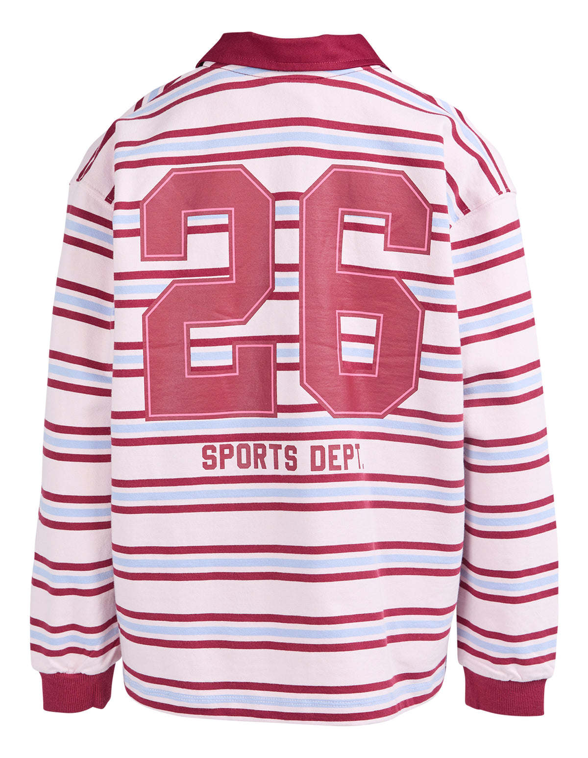Kids Hailey Rugby Jumper Pale Pink