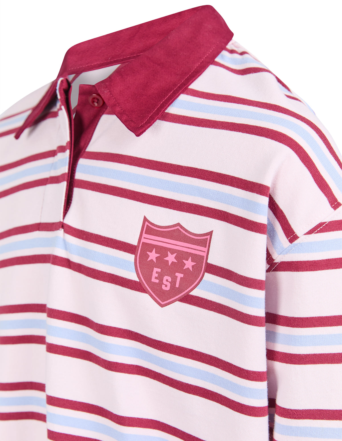 Kids Hailey Rugby Jumper Pale Pink