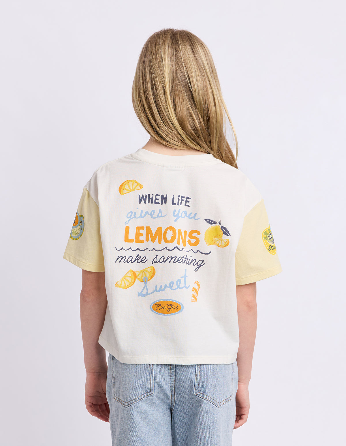 Teen Capri Tee Vintage White