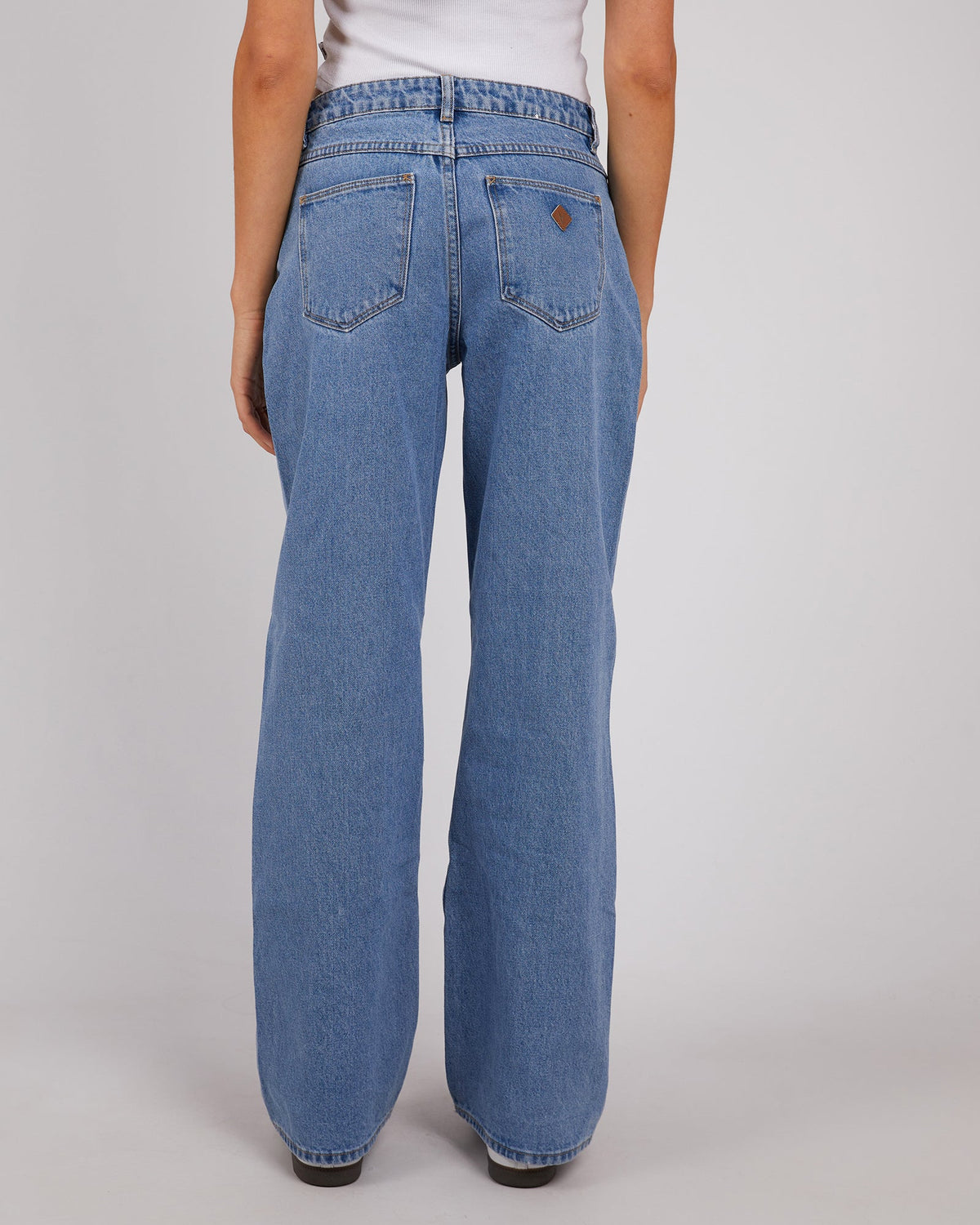 A Brand-95 Baggy Gigi Jean Mid Blue-Edge Clothing