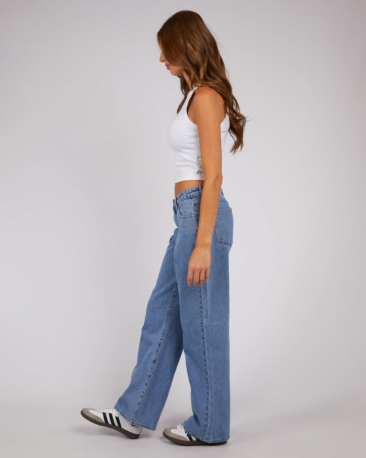 A Brand-95 Baggy Gigi Jean Mid Blue-Edge Clothing